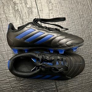 ADIDAS Boys Soccer Cleats Black & Blue Little Boys Size 12